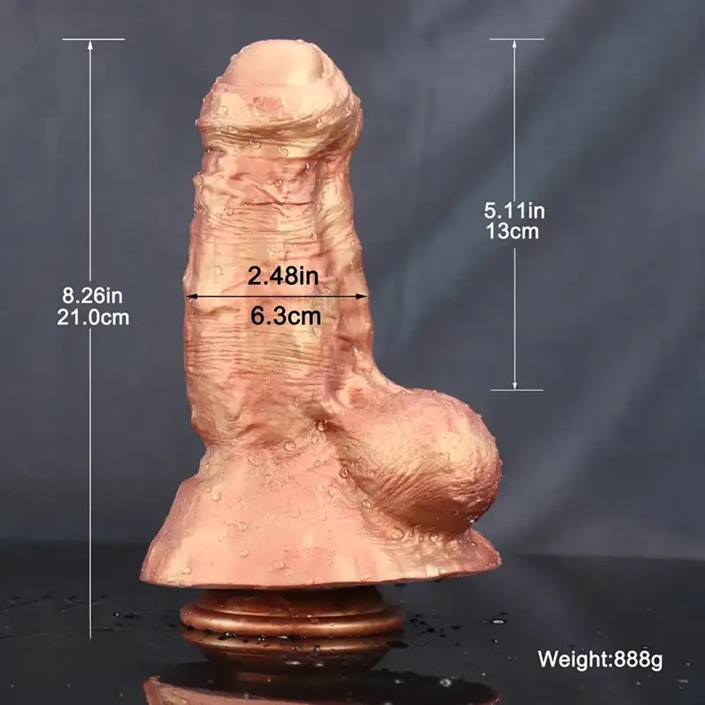 8.26in Super Huge Thick Realistic Big Silicone Dildo Vaginal Massager
