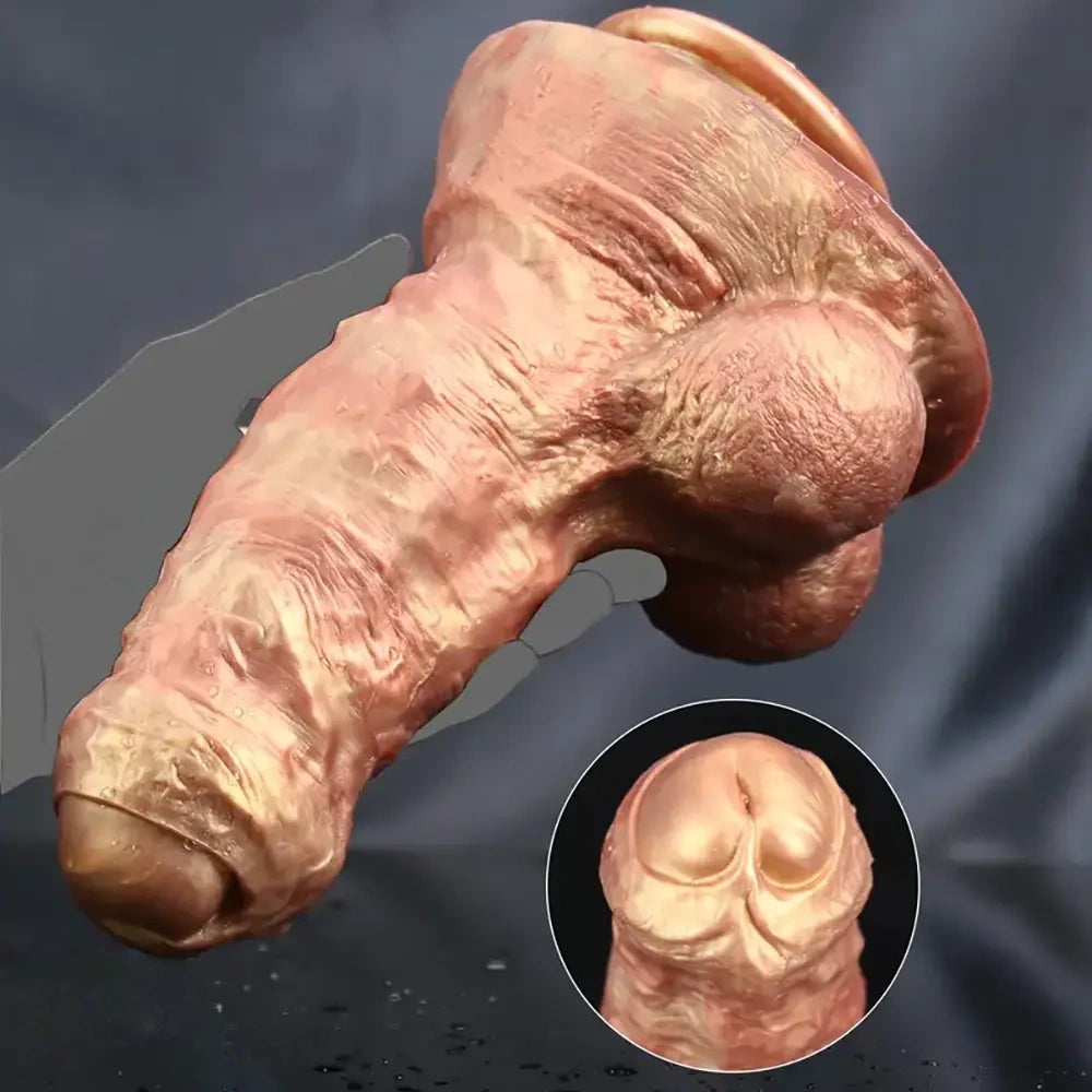 8.26in Super Huge Thick Realistic Big Silicone Dildo Vaginal Massager