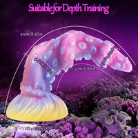 8.26in Tentacle Adult Toy Fantasy Dildo Glowing Octopus Silicone Dildo