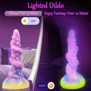 8.26in Tentacle Adult Toy Fantasy Dildo Glowing Octopus Silicone Dildo