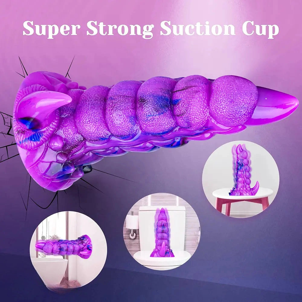 8.26in Tentacle Vibrating Remote Control Dildo Erotic Stimulation Device