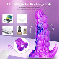 8.26in Tentacle Vibrating Remote Control Dildo Erotic Stimulation Device