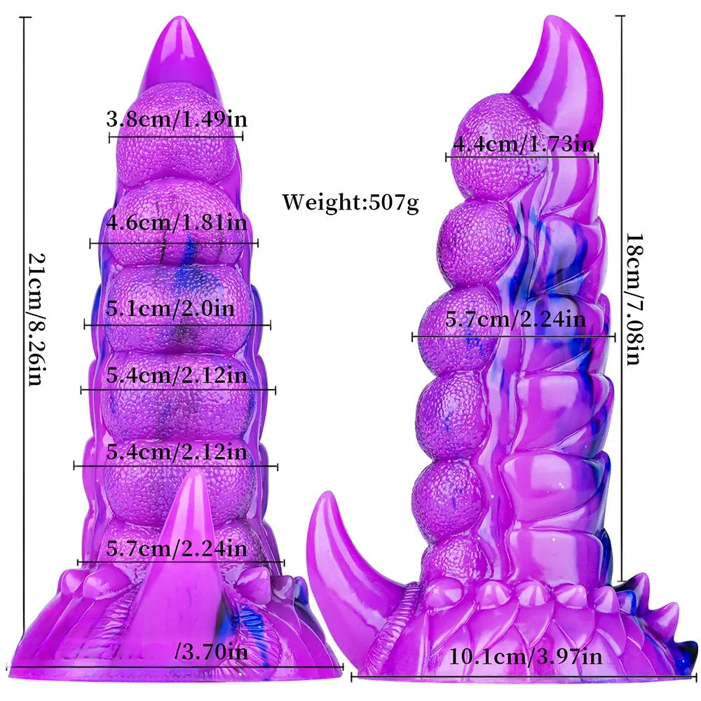 8.26in Tentacle Vibrating Remote Control Dildo Erotic Stimulation Device