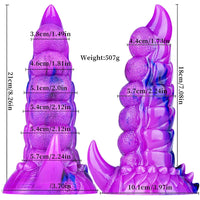 8.26in Tentacle Vibrating Remote Control Dildo Erotic Stimulation Device