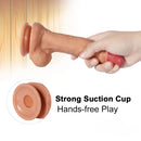 8.26in TPE 20 Vibrating Modes Real Lifelike Dildo With Sucker