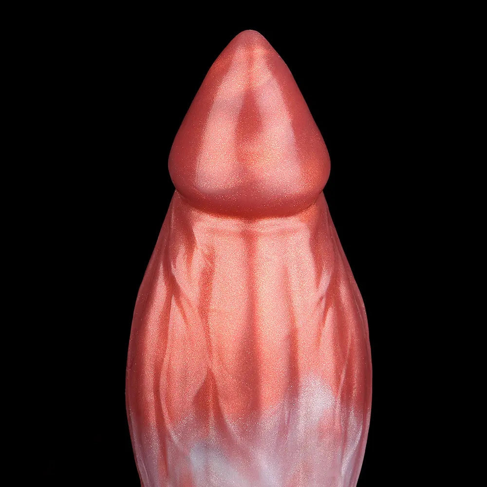 8.26in Wolf Animal Double Layer Silicone Soft Dildo Men Ass Sex Toy