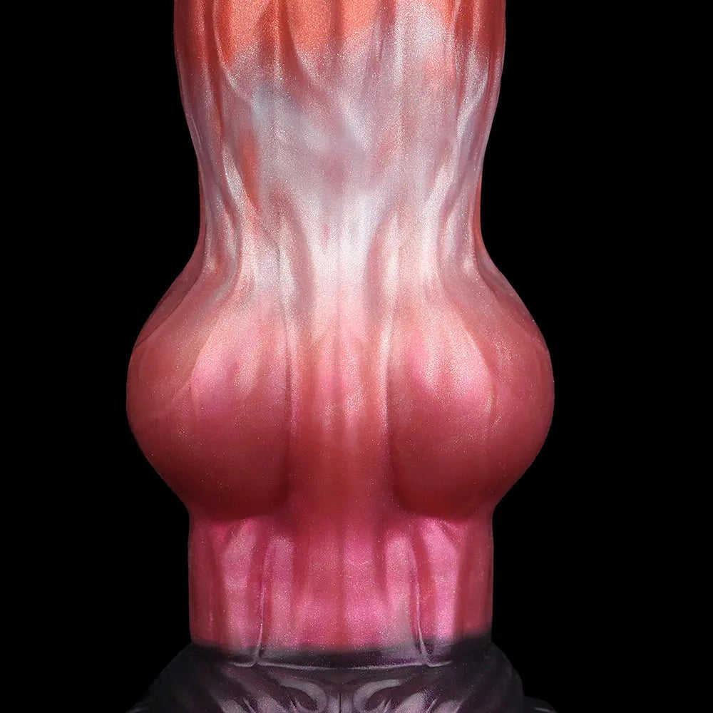 8.26in Wolf Animal Double Layer Silicone Soft Dildo Men Ass Sex Toy
