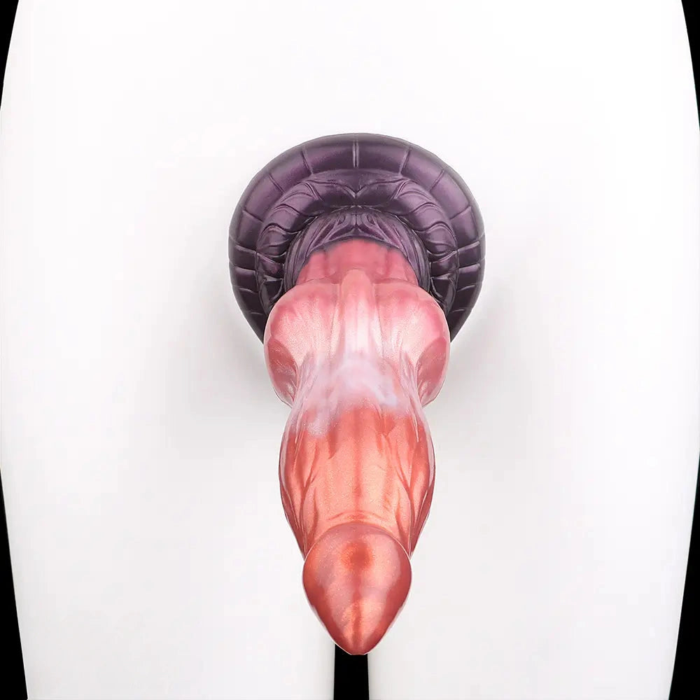 8.26in Wolf Animal Double Layer Silicone Soft Dildo Men Ass Sex Toy