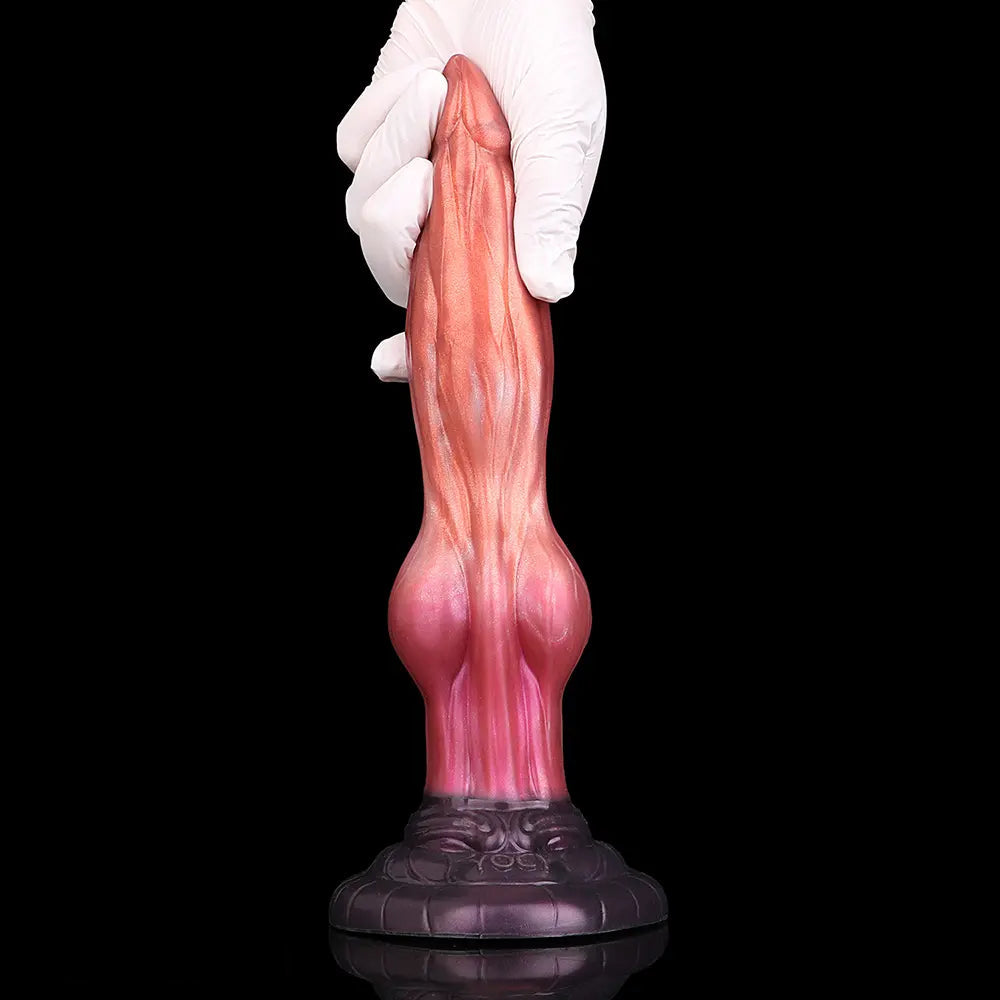 8.26in Wolf Animal Double Layer Silicone Soft Dildo Men Ass Sex Toy