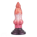 8.26in Wolf Animal Double Layer Silicone Soft Dildo Men Ass Sex Toy