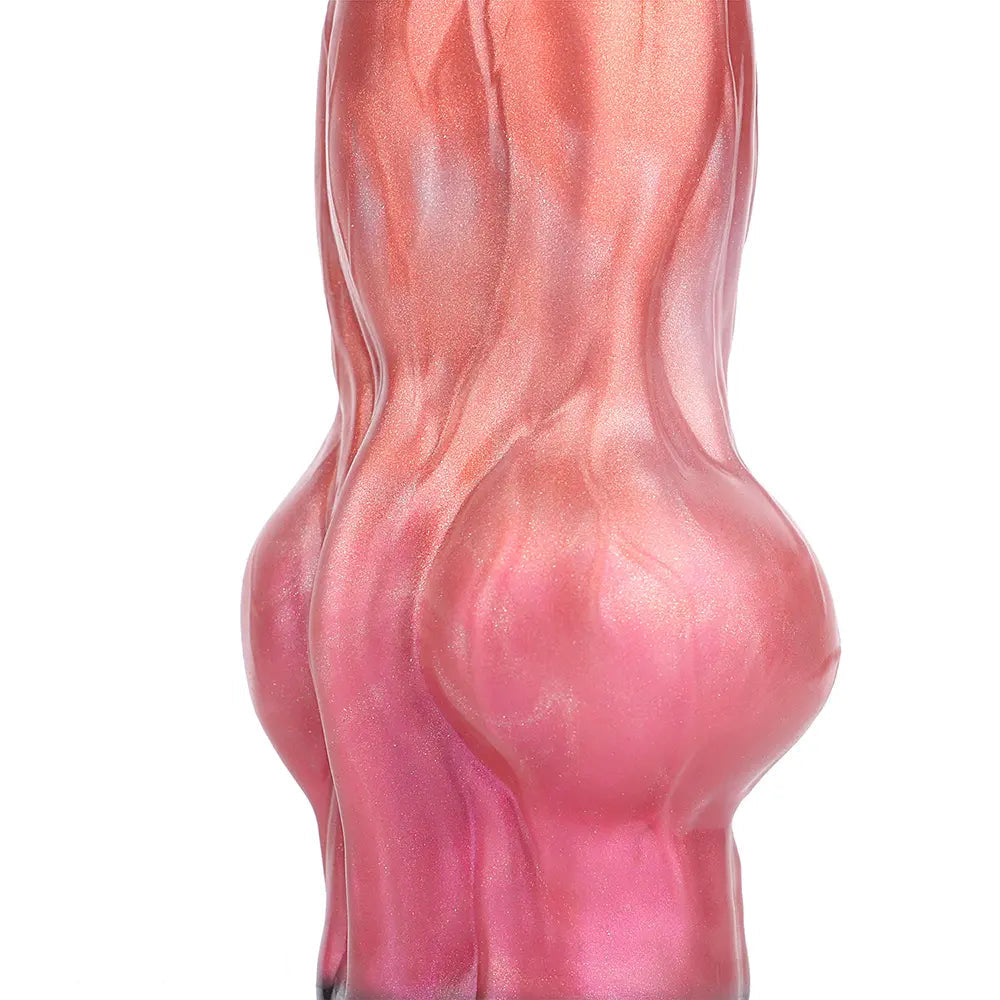 8.26in Wolf Animal Double Layer Silicone Soft Dildo Men Ass Sex Toy