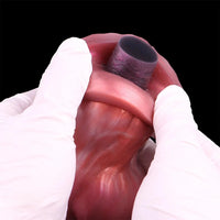 8.26in Wolf Animal Double Layer Silicone Soft Dildo Men Ass Sex Toy