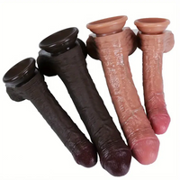 8.27in 10.24in Realistic Silicone Soft Uncut Dildo For Vaginal Sex Toy