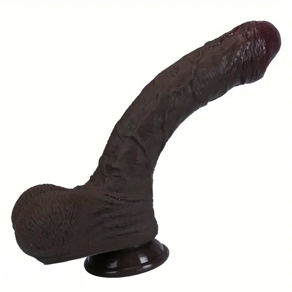 8.27in 10.24in Realistic Silicone Soft Uncut Dildo For Vaginal Sex Toy