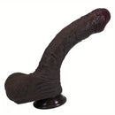 8.27in 10.24in Realistic Silicone Soft Uncut Dildo For Vaginal Sex Toy