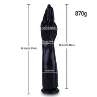 8.27in 13.19in 14.37in Big Hand Fist Thick Dildo For Anal Clit Expansion