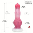 8.27in 9.25in 10.83in Realistic Silicone Big Dog Knot Prostate Dildo