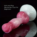 8.27in 9.25in 10.83in Realistic Silicone Big Dog Knot Prostate Dildo