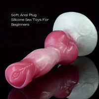 8.27in 9.25in 10.83in Realistic Silicone Big Dog Knot Prostate Dildo