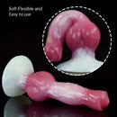 8.27in 9.25in 10.83in Realistic Silicone Big Dog Knot Prostate Dildo