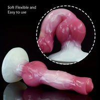 8.27in 9.25in 10.83in Realistic Silicone Big Dog Knot Prostate Dildo