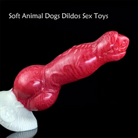 8.27in 9.2in 10.8in Fantasy Dog Cock Silicone Big Knot Soft Women Dildo