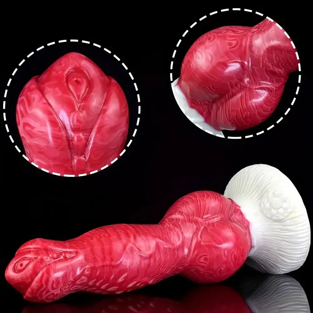 8.27in 9.2in 10.8in Fantasy Dog Cock Silicone Big Knot Soft Women Dildo