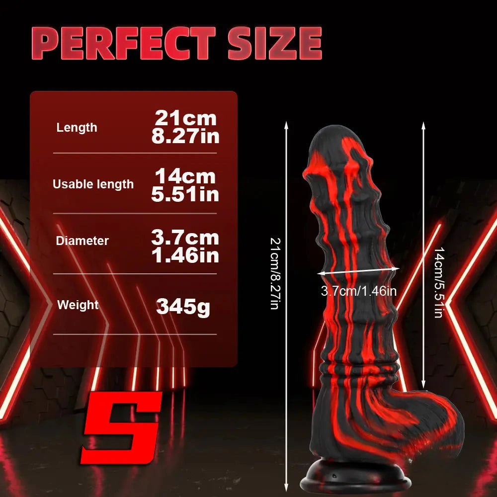 8.27in 9.45in 10.83in SML Silicone Soft Big Animal Horse Odd Penis Dildo