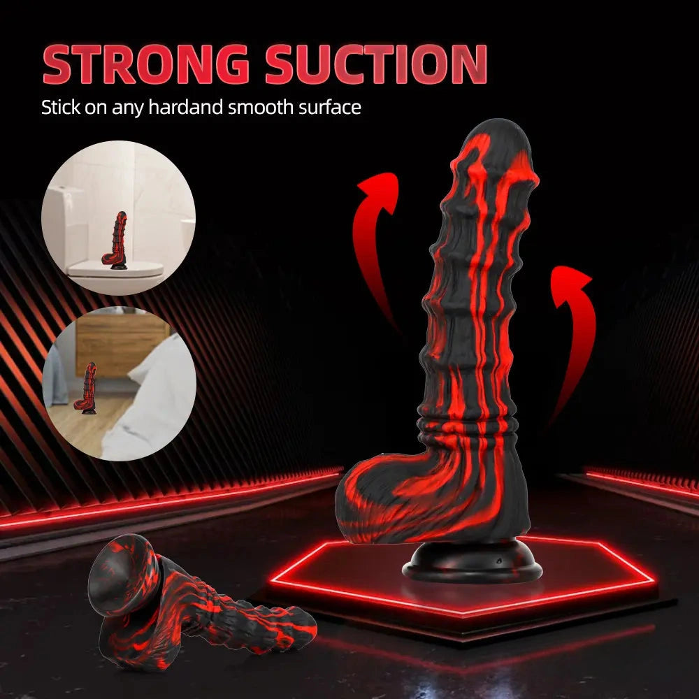8.27in 9.45in 10.83in SML Silicone Soft Big Animal Horse Odd Penis Dildo