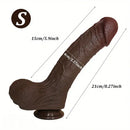 8.27in 9.84in Realistic Liquid Silicone Big Flexible Dildo For Women