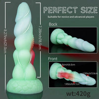 8.27in Animal Alien Liquid Silicone Monster Dildo Masturbator Erotic Tool