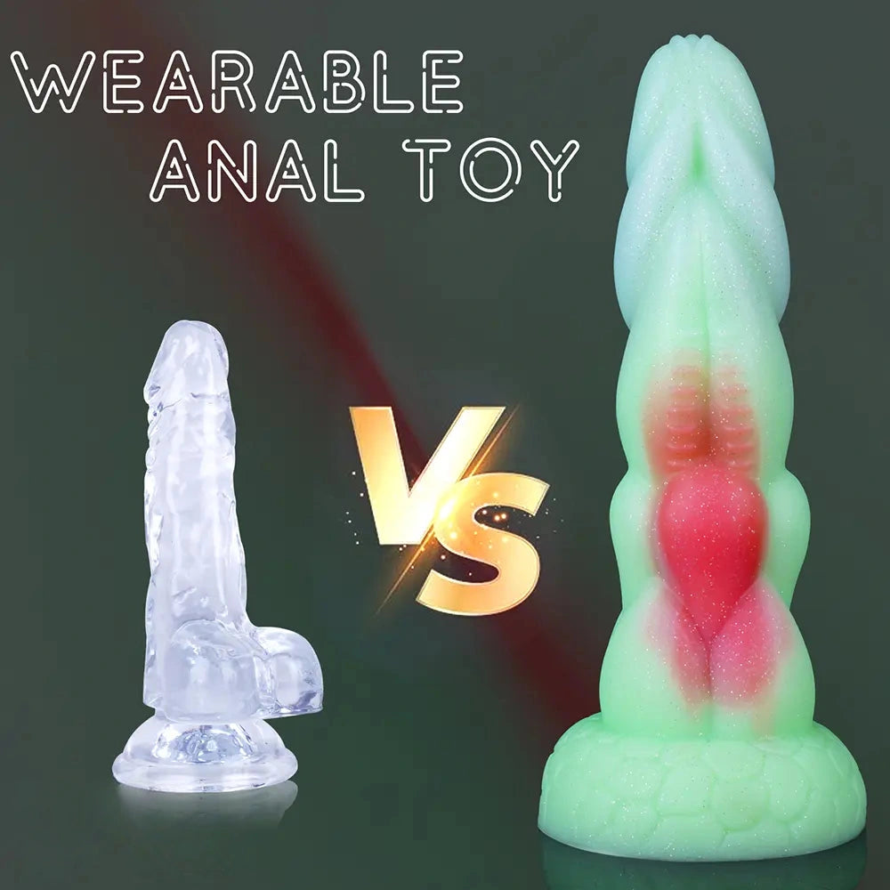 8.27in Animal Alien Liquid Silicone Monster Dildo Masturbator Erotic Tool