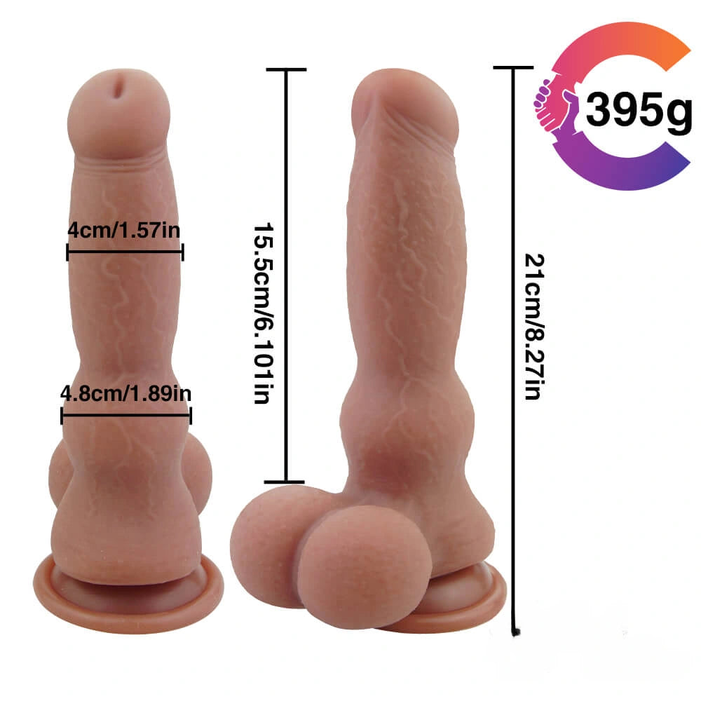 8.27in Animal Dog Real Dildo Odd Women Sex Toy