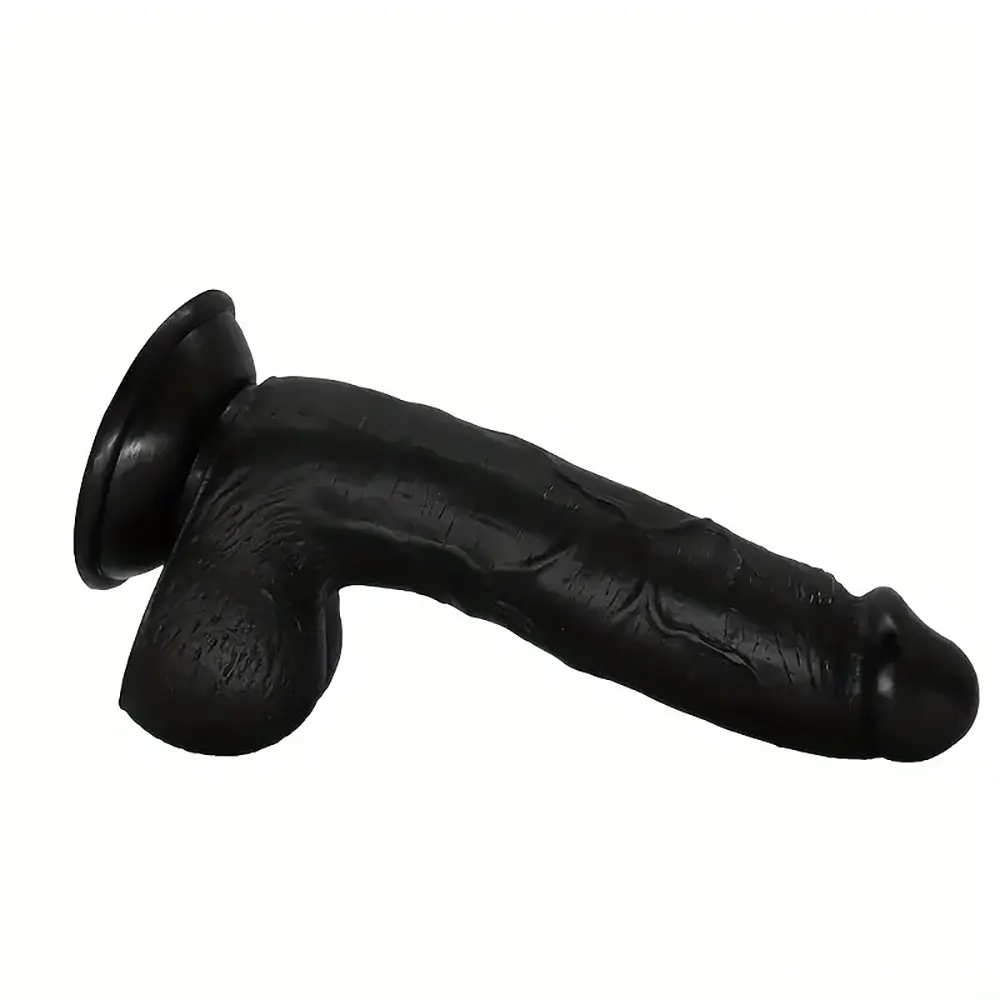 8.27in Big Black Dildo Sex Toy Masturbator For Women Men Masturbator