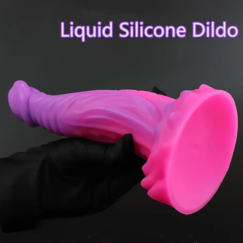 8.27in Big Soft Silicone Dragon Monster Dildo For Women Couples Orgasm