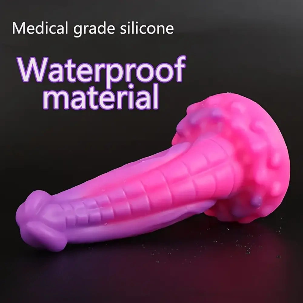 8.27in Big Soft Silicone Dragon Monster Dildo For Women Couples Orgasm