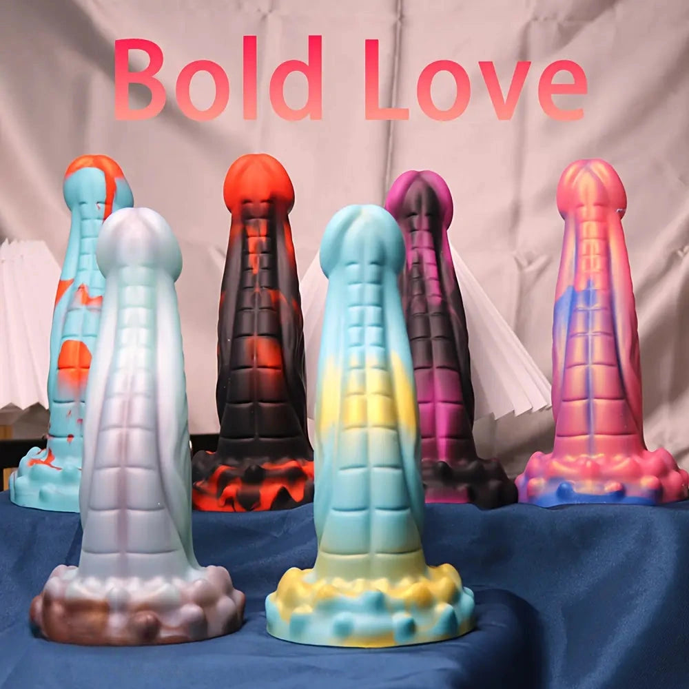 8.27in Big Soft Silicone Dragon Monster Dildo For Women Couples Orgasm