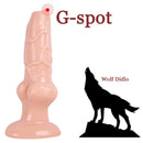 8.27in Dog Wolf Animal Dildo Weird Sex Toy For Women Gay