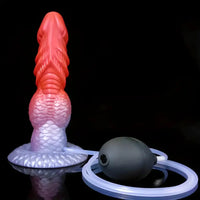 8.27in Fantasy Monster Squirting Dragon Big Silicone Soft Dildo