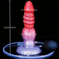 8.27in Fantasy Monster Squirting Dragon Big Silicone Soft Dildo