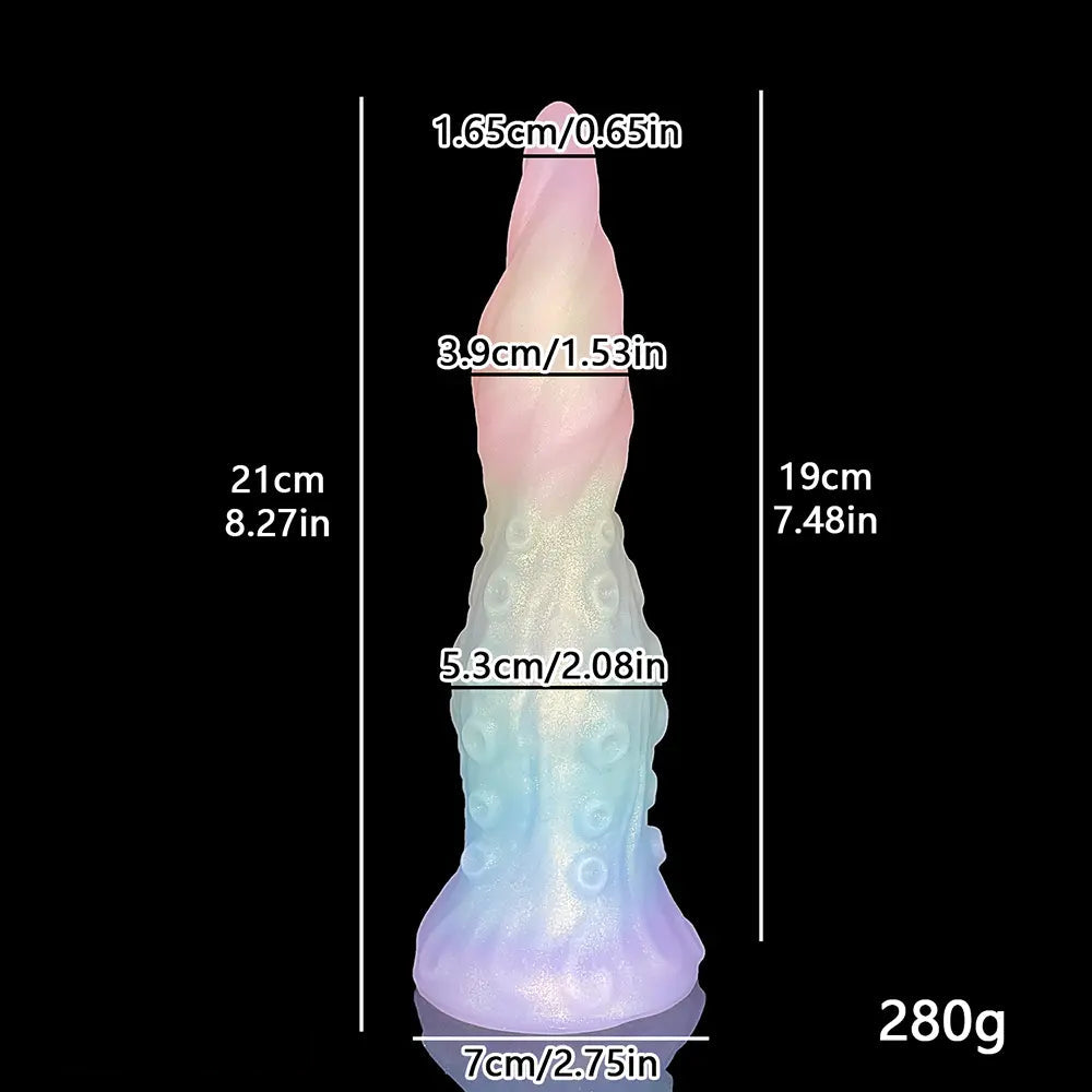 8.27in Fantasy Monster Tentacle Dildo Great For Vaginal Anal Pleasure