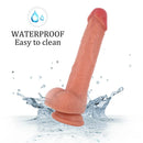 8.27in Flesh Real Uncut Dildo With Lifelike Foreskin Sex Toy