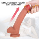 8.27in Flesh Real Uncut Dildo With Lifelike Foreskin Sex Toy