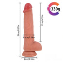 8.27in Flesh Real Uncut Dildo With Lifelike Foreskin Sex Toy