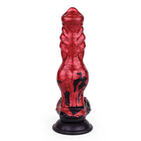 8.27in Knotted Dog Big Cock Dildo with Powerful Suction Cup Sex Toy