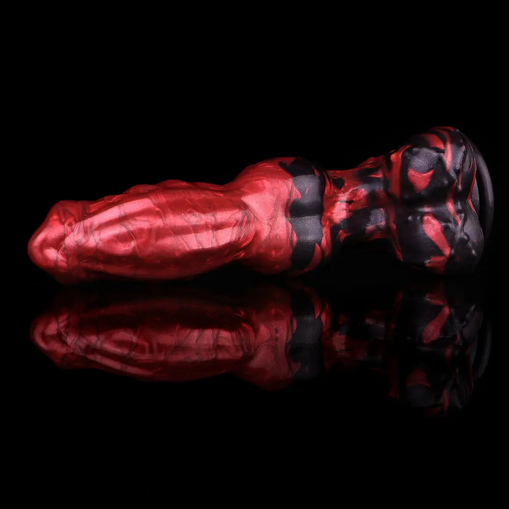 8.27in Knotted Dog Big Cock Dildo with Powerful Suction Cup Sex Toy