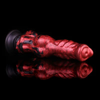 8.27in Knotted Dog Big Cock Dildo with Powerful Suction Cup Sex Toy