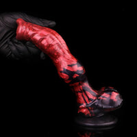 8.27in Knotted Dog Big Cock Dildo with Powerful Suction Cup Sex Toy