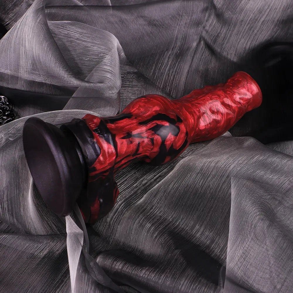 8.27in Knotted Dog Big Cock Dildo with Powerful Suction Cup Sex Toy