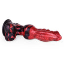 8.27in Knotted Dog Big Cock Dildo with Powerful Suction Cup Sex Toy